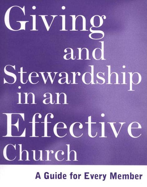 Giving And Stewardship In An Effective Church Covenant Bookstore