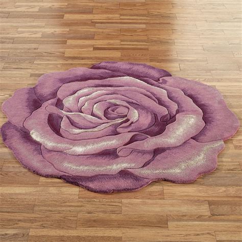 Becca Bloom Flower Shaped Round Rugs
