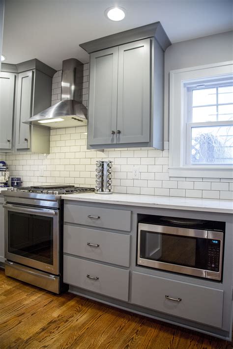 Let us know if you need anything. Brite White Subway Tile 3x6 Classic French Gray Shaker Cabinets Msi Carrara Grigio Q Industrial ...