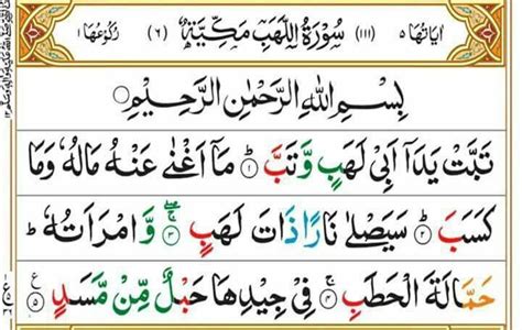 Surah Al Lahab Quran Verses Quran Quran Recitation