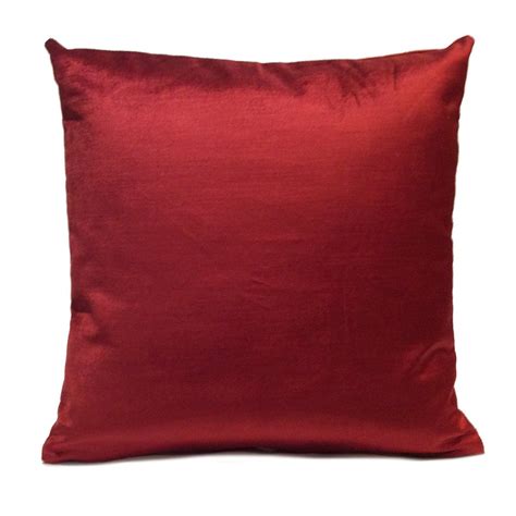 Deep Red Pillow Throw Pillow Cover Decorative Pillow Cover Cushion