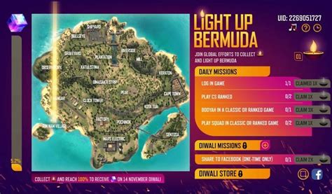 Some clan leaders prefer to have cool and unique names for their guilds so that they appear distinctive and stand apart from the crowd. Light Up Bermuda Diwali event in Free Fire: Free legendary ...