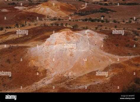 Aerial Of The Painted Desert Outback South Australia Stock Photo Alamy