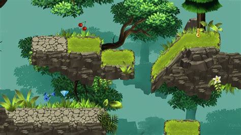 2d Forest Tileset Pack Juegos