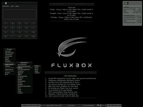 Fluxbox On Crunchbang Linux By Eldervlacoste On Deviantart