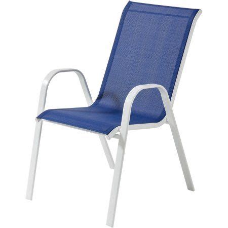 Mainstays Heritage Park Stacking Sling Chair Royal Blue Sling Chair Mainstays Mesh Chair