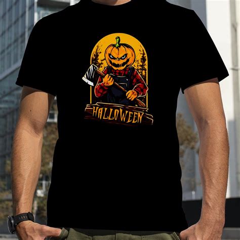 Scary Pumpkin Head Halloween Shirt