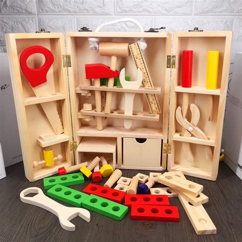 Mwz Wood Repair Tools Kids Pretend Play Toys Educational Building Tool