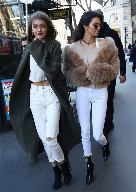 Kendall Jenner And Gigi Hadid Out Shopping In Paris 11282016 Hawtcelebs