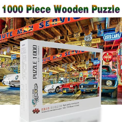 Buy Classic Car Puzzle 1000 Pieces Adult Puzzle Wooden