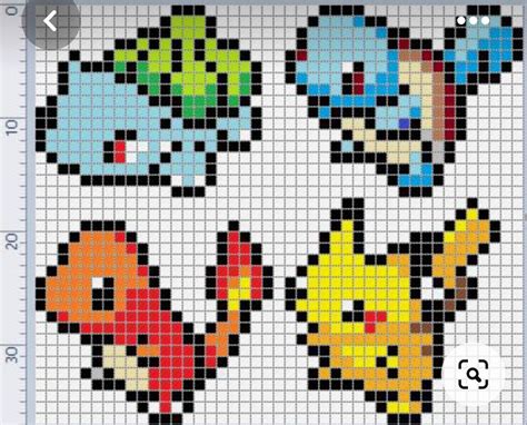 Pokemon Trio Pixel Art Pokemon Pokemon Cross Stitch Patterns Sexiz Pix