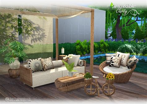 Sims 4 Ccs The Best Clarity Outdoor Set By Simcredible