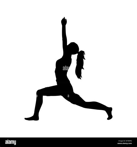 Pose Yoga Exercise Girl People Stock Vector Images Alamy