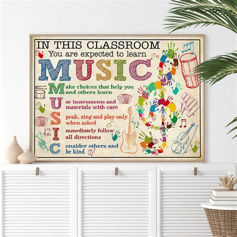 Music Classroom Poster Odbary Store