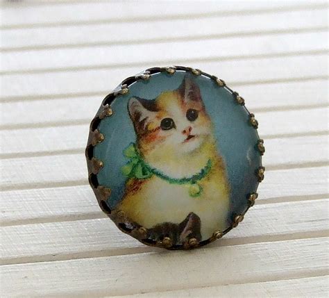 Vintage Kitten Ring On Luulla