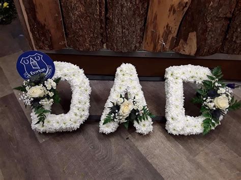 Dad Funeral Tribute Funeral Arrangements Ivys Florist Abergele