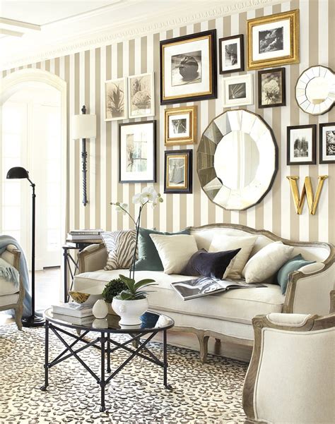 Like No Other Striped Wallpaper Living Room Minimalist Living Room