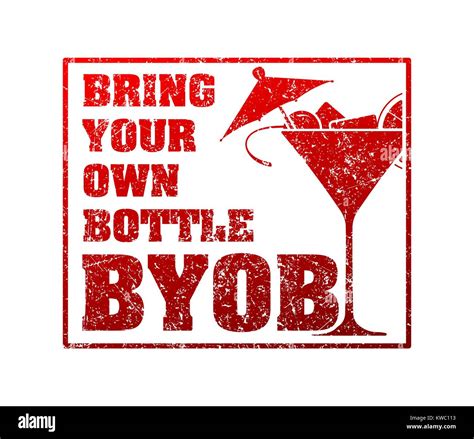 Bring Your Own Booze Cut Out Stock Images And Pictures Alamy