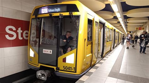 U Bahn Berlin Mitfahrt in der U9 von Osloer Straße bis Rathaus Steglitz