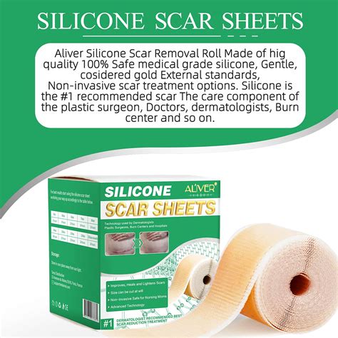 Silicone Scar Tape Medical Grade Scar Sheet Scar Removal 16” X 60