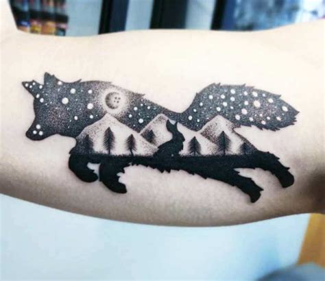 Wolf Bunny And Mountain Tattoo By Bianka Tattoo Photo 24699