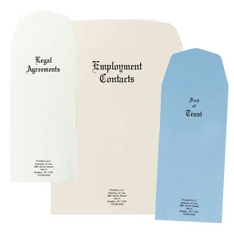 Custom Printed Legal Document Envelopes