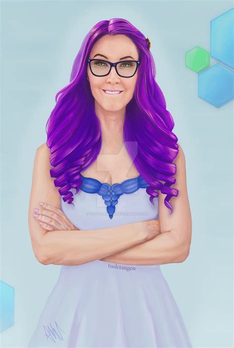 Meg Turney With Purple Hair By Tusletangen On Deviantart