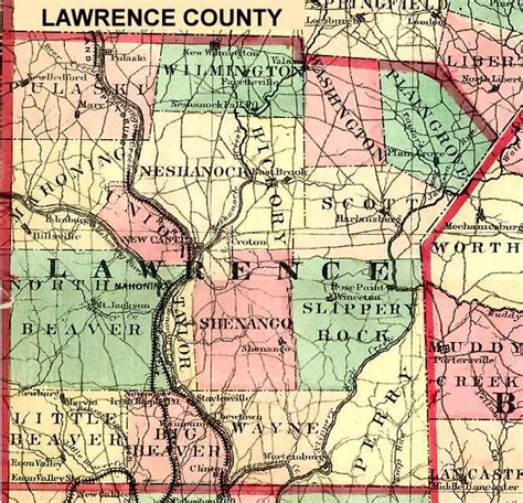 Lawrence County Pennsylvania Maps And Gazetteers