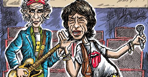 Rolling Stones Tour Cartoon From David Skinner Best Classic Bands