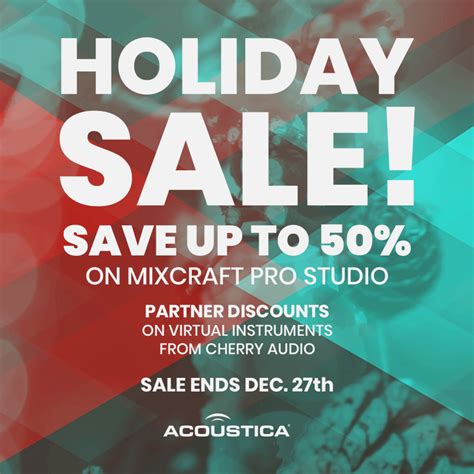 Holiday Sale EXTENDED through January 3, 2021! | Acoustica