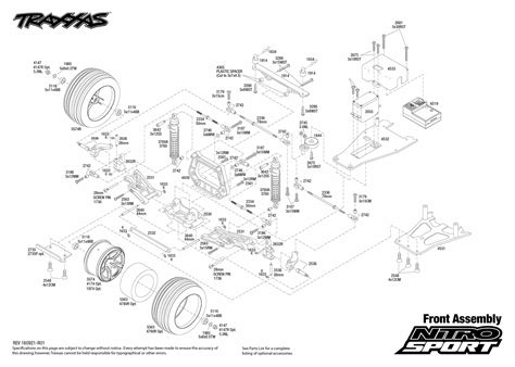 Nitro Sport 45104 1 Front Assembly Exploded View Traxxas Traxxas