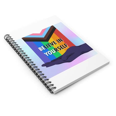 lgbtq subtle bi pride journal pride notebook love is love etsy