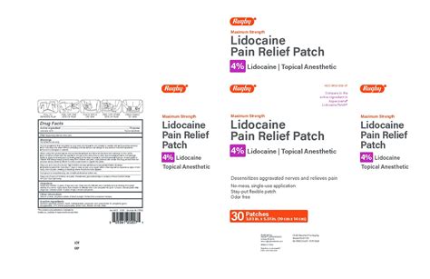 Ndc Package 0536 1202 07 Rugby Pain Relief Patches Patch Topical