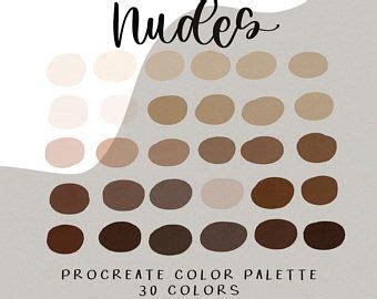 Skin Tones Procreate Color Palette For IPad 6 Palettes 180 Etsy Ipad