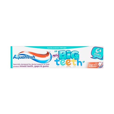 Aquafresh Big Teeth Toothpaste 50ml Childrens Oral Care Oral Care