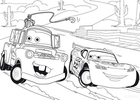 Mater With Lightning Mcqueen Coloring Page Download Print Or Color Online For Free