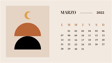 Calendario para imprimir marzo 2022 Imprímelo GRATIS