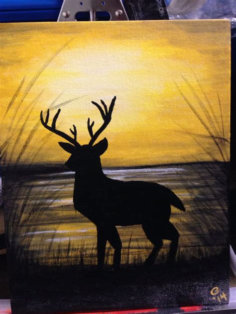 Deer Painting In Acrylic Looks Almost As Good As My Inspiration Picture