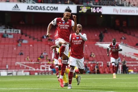 Amazing In All Red On Pitch Arsenal 2020 21 Home Kit Footy Headlines