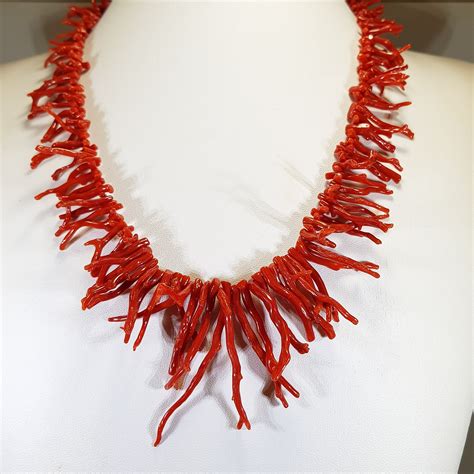 Red Coral Necklace Branches Coral Necklace 1st Choice Red Coral