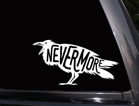 Edgar Allen Poe Nevermore Vinyl Decal Phone Decallaptop Decal Wall