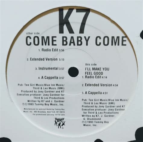 K7 Come Baby Come 1993 Vinyl Discogs