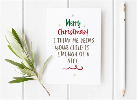 funny dad christmas card funny christmas card for dad etsy