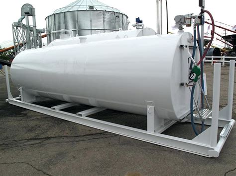 Large Capacity Above Ground Diesel Petrol Fuel Tank For Gas Station