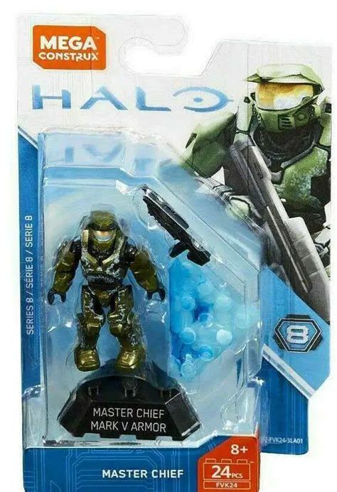 Halo Heroes Series 8 Master Chief Mini Figure Mark V Armor Mega