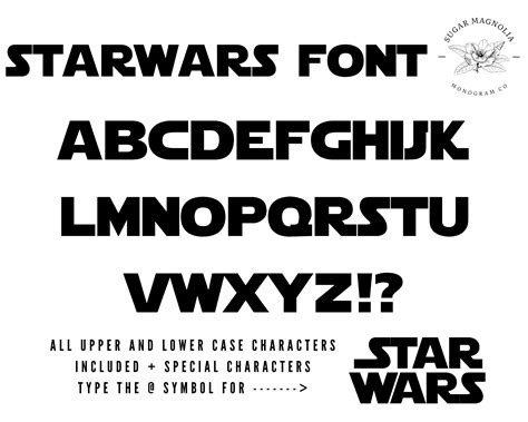 Star Wars Font Star Wars Font Svg Fuente Para Cricut Etsy