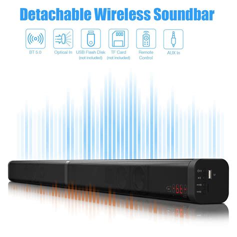 Buy Samtronic 60w Detachable Soundbar Tv Speaker Tv Sound Bar Build In