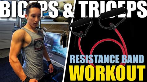 Complete Resistance Band Bicep And Tricep Workout Build Bigger Arms