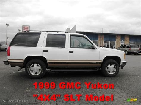 1999 Summit White Gmc Yukon Slt 4x4 61288737 Car