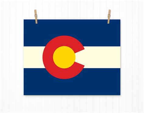 Colorado, Colorado Flag, Colorado Print, Colorado Home, Colorado Wall 